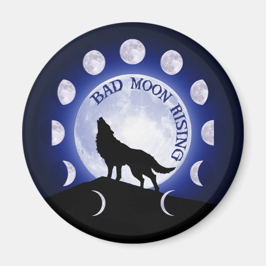 Werewolf Moon Phase Magnet (Voorkant)