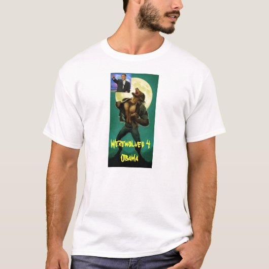 Werewolf, obama, Werewolven 4 Obama T-shirt (Voorkant)