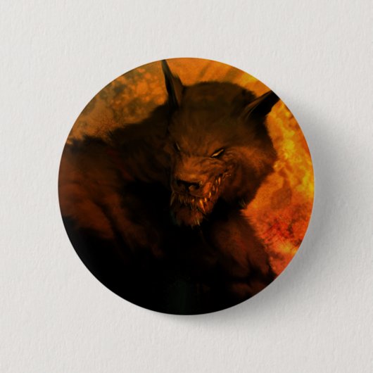 Werewolf Pin/Button Ronde Button 5,7 Cm (Voorkant)