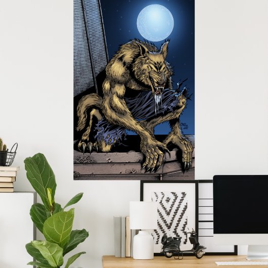 Werewolf-poster Poster (Thuiskantoor)