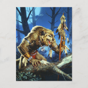 Werewolf Shaman van de rest Briefkaart