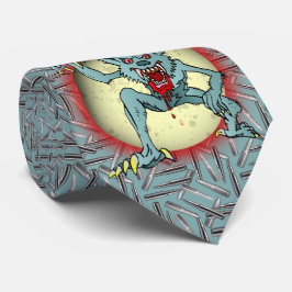 Werewolf Silver Bullets Blue Moon Halloween Stropdas