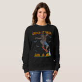 Werewolf Skater Halloween Skateboarding Creep It R Trui (Voorkant volledig)