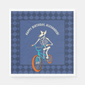 Werewolf Skeleton on a BMX Bike Personalized Servet (Voorkant)