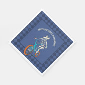 Werewolf Skeleton on a BMX Bike Personalized Servet (Hoek)