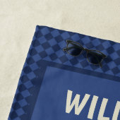 Werewolf Skeleton on a BMX Bike Personalized Strandlaken (In situ)