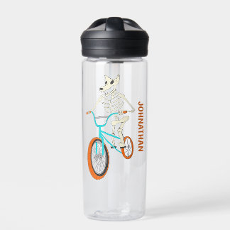 Werewolf Skeleton on a BMX Bike Personalized Waterfles