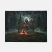 Werewolf Soccer Player Halloween Horror Art Deurmat (Voorkant)