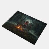 Werewolf Soccer Player Halloween Horror Art Deurmat (Schuin)