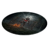 Werewolf Soccer Player Halloween Horror Art Snijplank (Hoek)