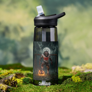 Werewolf Soccer Player Halloween Horror Art Waterfles