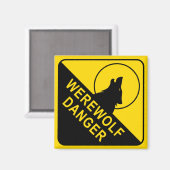 Werewolf Square Magnet (Voorkant / Achterkant)