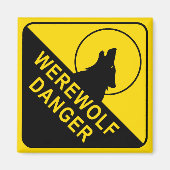 Werewolf Square Magnet (Voorkant)