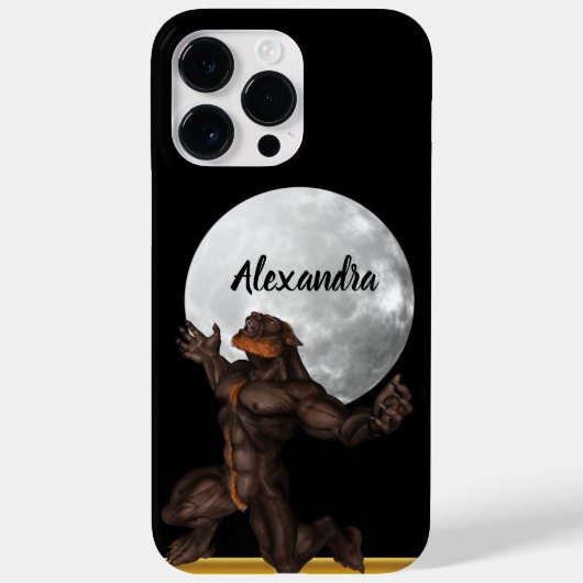 Werewolf staat voor de maan Case-Mate iPhone case (Achterkant)