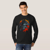 Werewolf Sunset for Wolves Fans T-shirt (Voorkant volledig)