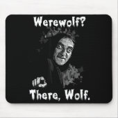Werewolf_ There, Wolf. Funny Abby Normal Retro Com Muismat (Voorkant)