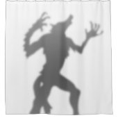 Werewolf Transformation Funny Silhouette Shadow Douchegordijn (Voorkant)