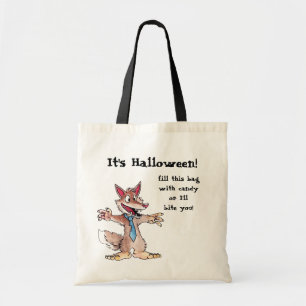 Werewolf Trick or treat Bag Tote Bag