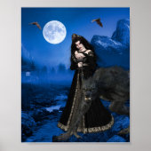 Werewolf Vampire Enchantress Halloween Poster (Voorkant)