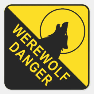 Werewolf Vierkante Sticker