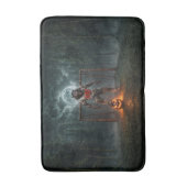 Werewolf-voetbalspeler Halloween-horror kunst Badmat (Voorkant Verticaal)