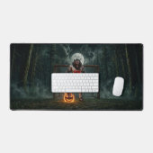 Werewolf-voetbalspeler Halloween-horror kunst Bureaumat (Keyboard & Muis)