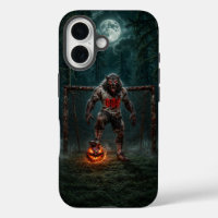 Werewolf-voetbalspeler Halloween-horror kunst