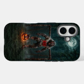 Werewolf-voetbalspeler Halloween-horror kunst Case-Mate iPhone Case (Achterkant (horizontaal))