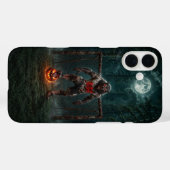 Werewolf-voetbalspeler Halloween-horror kunst Case-Mate iPhone Case (Achterkant (horizontaal))