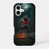 Werewolf-voetbalspeler Halloween-horror kunst