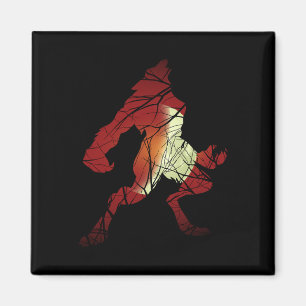 Werewolf Wolf Maan Werewolf Silhouet Halloween C Magneet