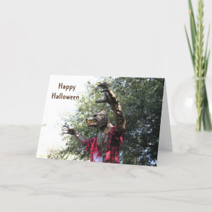 Werewolf/Wolfman Halloween Card Feestdagen Kaart