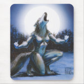 Werewolf Woman Mousepad Muismat (Voorkant)