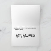 Werewolven en Ghost op een Castle Halloween Kaart (Binnen)