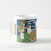 Werewolves Having Pizza Mug Koffiemok (Voorkant links)