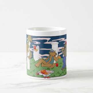 Werewolves Having Pizza Mug Koffiemok