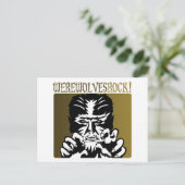 Werewolves Rock! #2 Briefkaart (Staand voorkant)