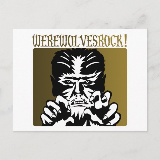 Werewolves Rock! #2 Briefkaart (Voorkant)