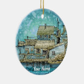 Werf Scene Keramisch Ornament (Rechts)