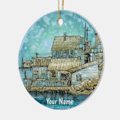 Werf Scene Keramisch Ornament (Links)