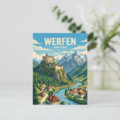 Werfen Oostenrijk Briefkaart (Staand voorkant)