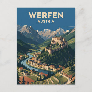 Werfen, Oostenrijk Oostenrijk Briefkaart