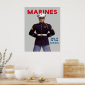 Werfplakkaat van het Amerikaanse Korps Mariniers u Poster (Keuken)