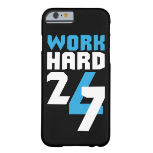 Werk 24/7 hard - Motivatie Barely There iPhone 6 Hoesje