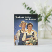 Werk aan een Boerderij... deze zomer Briefkaart (Staand voorkant)