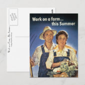 Werk aan een Boerderij... deze zomer Briefkaart (Voorkant / Achterkant)