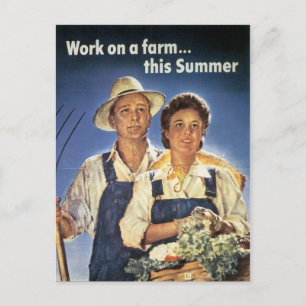 Werk aan een Boerderij... deze zomer Briefkaart