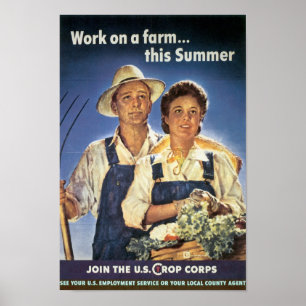 Werk aan een Boerderij... deze zomer Poster