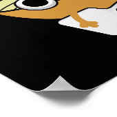 Werk aan Grappige Chinese Kookpen Donker BG Poster (Hoek)