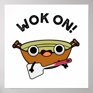 Werk aan grappige Chinese kookwoordgrappen Poster